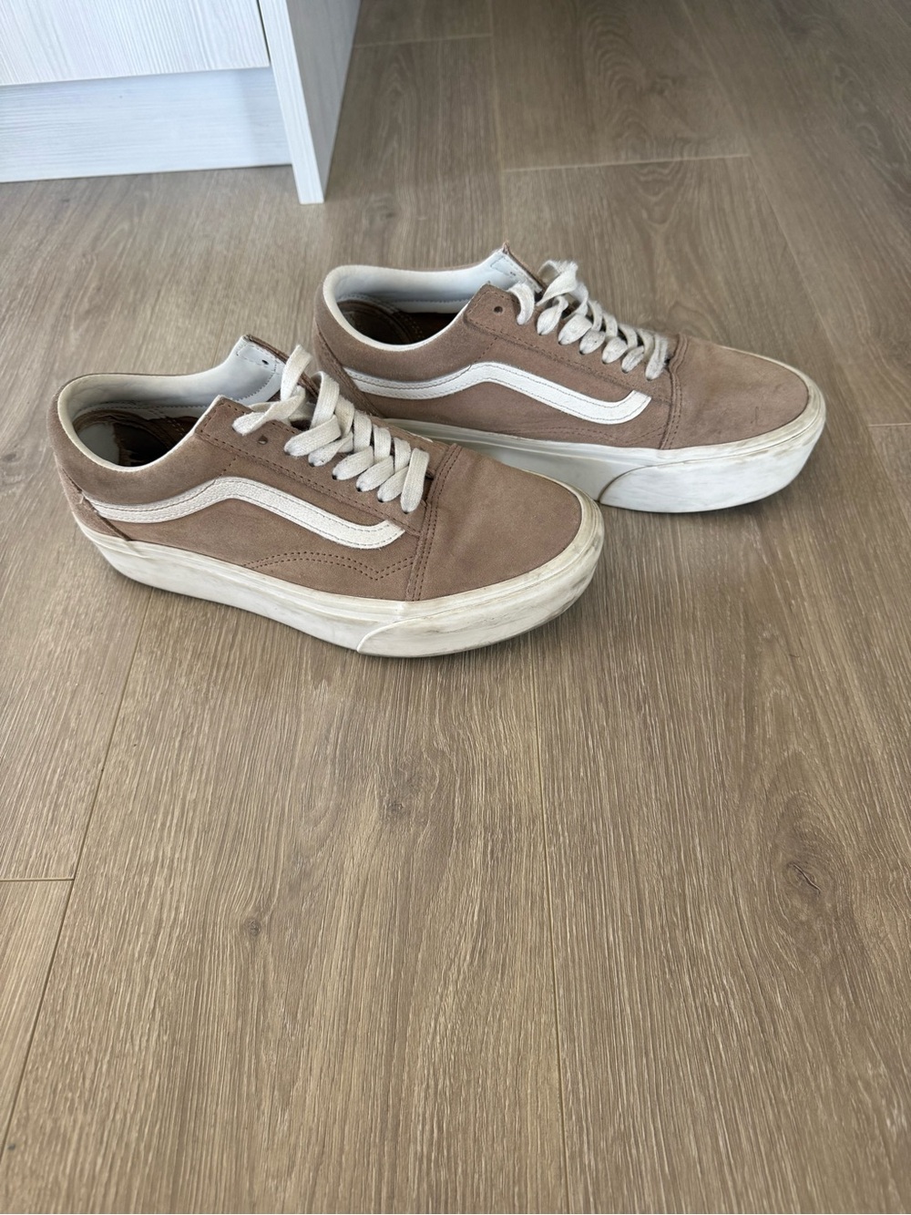 Tan Vans Platform Sneaker